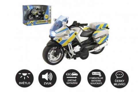 neuveden: Motorka policejní na zpětné natažení