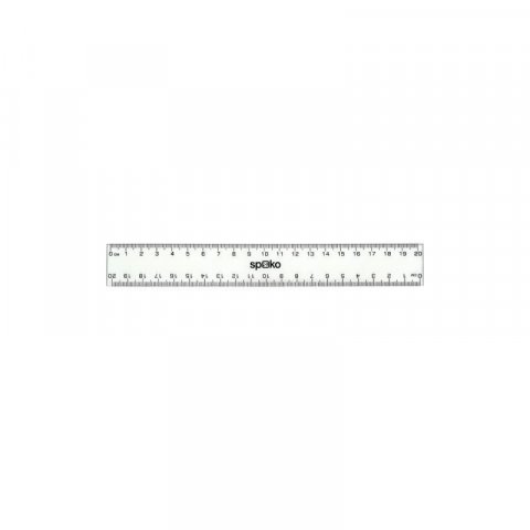 neuveden: Spoko pravítko 20 cm - transparentní
