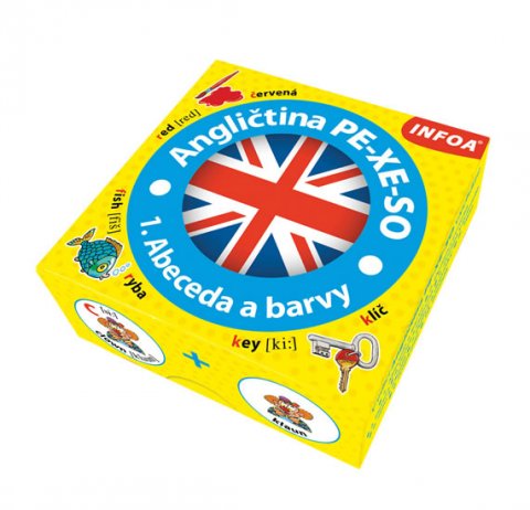 neuveden: Angličtina PE-XE-SO 1. Abeceda a barvy / Krabicová hra