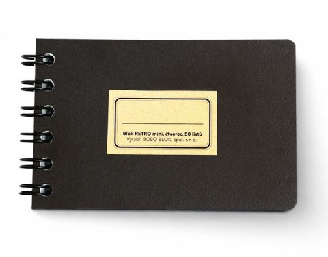 : BOBO Kroužkový blok Retro, mini, čtverečkovaný