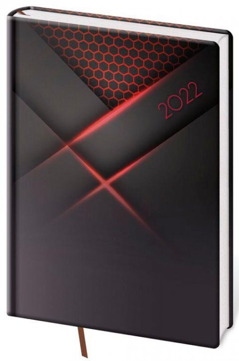 neuveden: Diář 2022 Vario - Black design, denní, A5