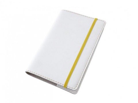 neuveden: Kožený obal na diář Moleskine L 21 x 13 cm - kůže bílá deluxe
