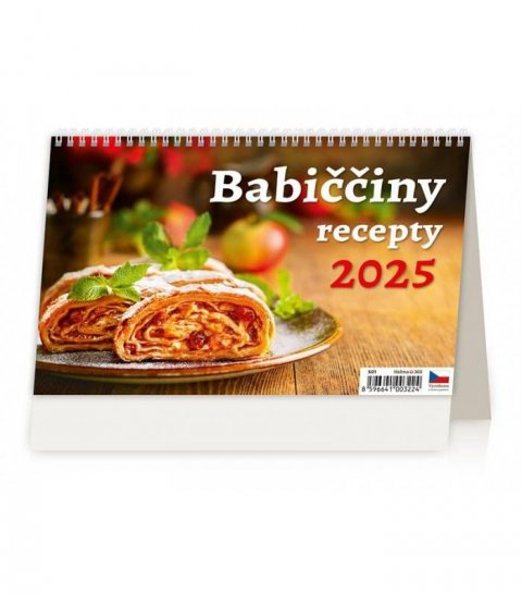 neuveden: Kalendář stolní 2025 - Babiččiny recepty