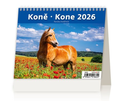 neuveden: Kalendář stolní 2026 -  MiniMax Koně/Kone
