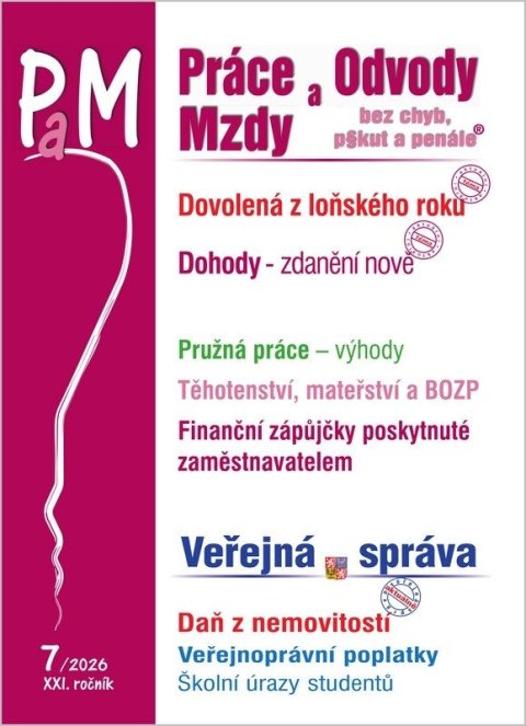 Jouza Ladislav: PaM 7/2026 Dovolená z loňského roku