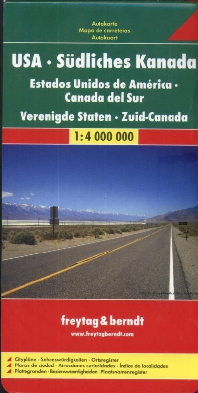 neuveden: USA Südliches Kanada 1:4 000 000 automapa