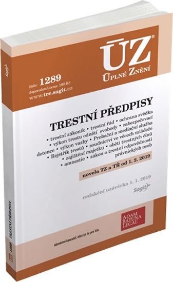 neuveden: ÚZ 1289 Trestní předpisy