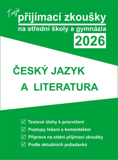 neuveden: Tvoje přijímací zkoušky 2026 na střední školy a gymnázia: Český jazyk a lit