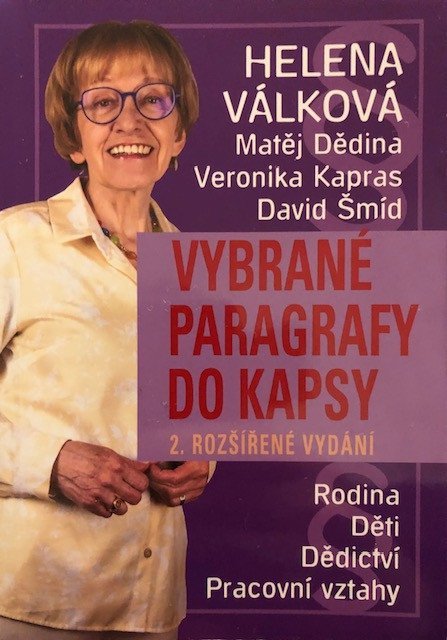 Válková Helena: Vybrané paragrafy do kapsy - Rodina, děti, dědictví, pracovní vztahy
