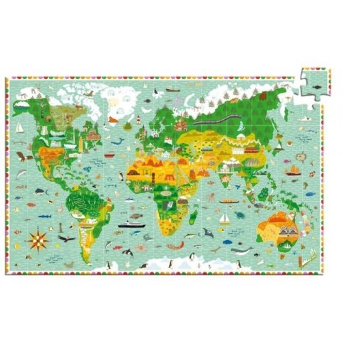 neuveden: DJECO Puzzle Kolem světa - 200 pcs