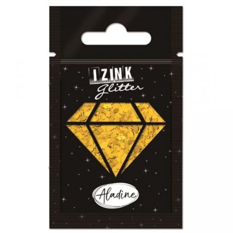 neuveden: Designové třpytky IZINK Glitter - zlatá srdce