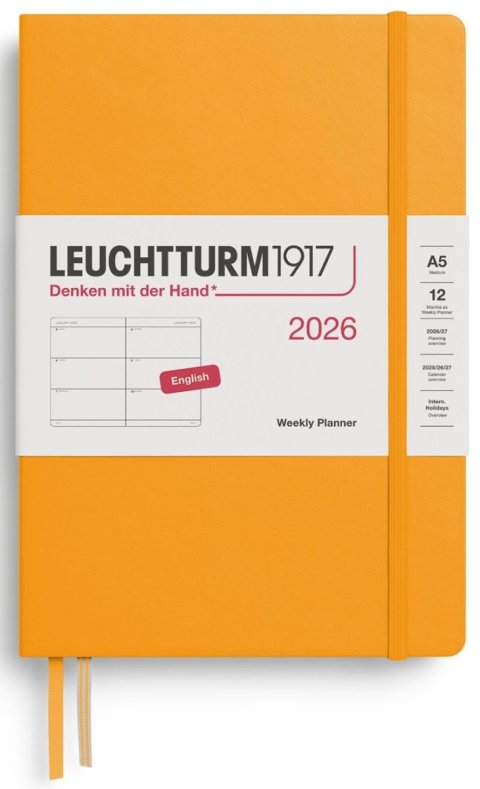 neuveden: Weekly Planner 2026 Medium (A5) Rising Sun