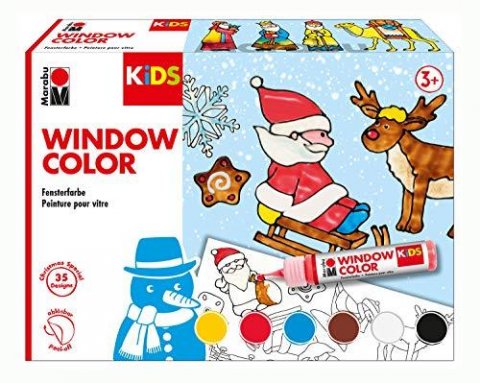neuveden: Marabu KiDS sada okeních barev - Vánoční 6 x 25 ml