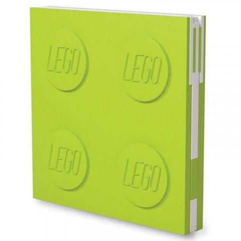 neuveden: LEGO Zápisník s gelovým perem jako klipem - světle zelený