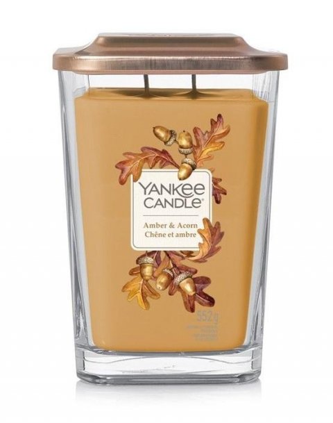 neuveden: YANKEE CANDLE Amber & Acorn svíčka 553g / 2knoty