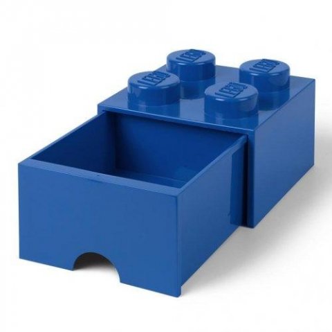 neuveden: Úložný box LEGO s šuplíkem 4 - modrý