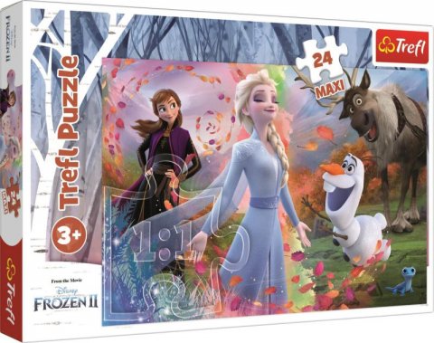 neuveden: Trefl Puzzle Frozen - Hledání dobrodružství / 24 dílků MAXI