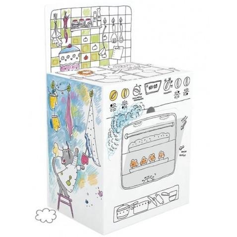 neuveden: Monumi Skládačka k vymalování - Sporák XXL 75 cm