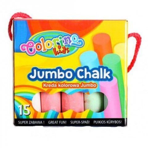 neuveden: Colorino Chodníkové křídy Jumbo v boxu 8 barev neuveden: Colorino Chodníkové křídy Jumbo v boxu 8 barev