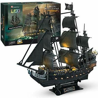 neuveden: Puzzle 3D LED - Queen Anne´s Revenge 293 dílků