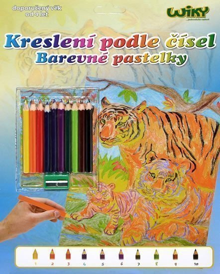neuveden: Kreslení podle čísel - Tygr