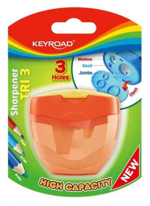 neuveden: Keyroad Ořezávátko TRI Plus, plast - oranžové