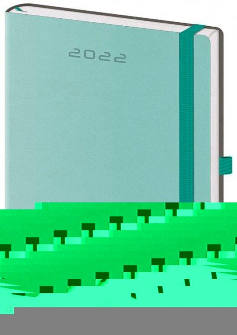 neuveden: Diář 2022 Flexies - mátový, týdenní, B6