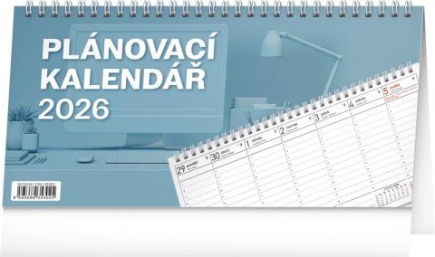 neuveden: Kalendář 2026 stolní: Plánovací, 25 x 12,5 cm neuveden: Kalendář 2026 stolní: Plánovací, 25 x 12,5 cm