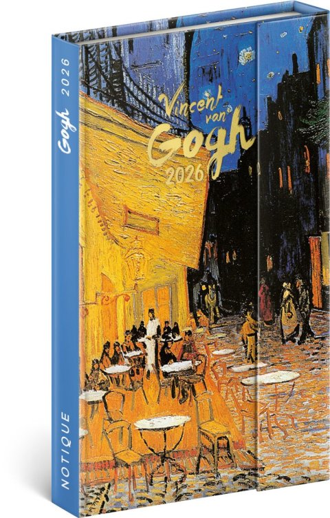 neuveden: Diář 2026: Vincent van Gogh - týdenní, magnetický, 13 x 21 cm