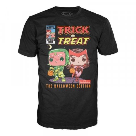 neuveden: Funko POP Tee: Marvel - Scarlett Vision Halloween (velikost L)