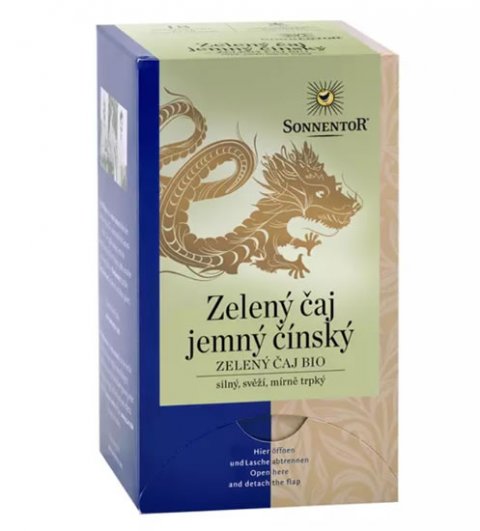 neuveden: Sonnentor - Zelený čaj-jemný čínský bio porcovaný 27g