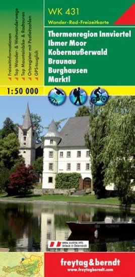 neuveden: WK 431 Thermenland - Innviertel 1:50 000 / turistická mapa neuveden: WK 431 Thermenland - Innviertel 1:50 000 / turistická mapa