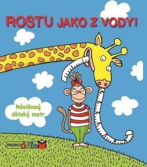 neuveden: Rostu jako z vody! - Nástěnný dětský metr