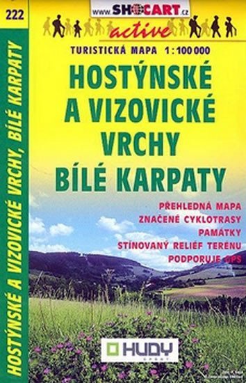 neuveden: SC 222 Hostýnské a Vizovické vrchy, Bílé Karpaty 1:100 000