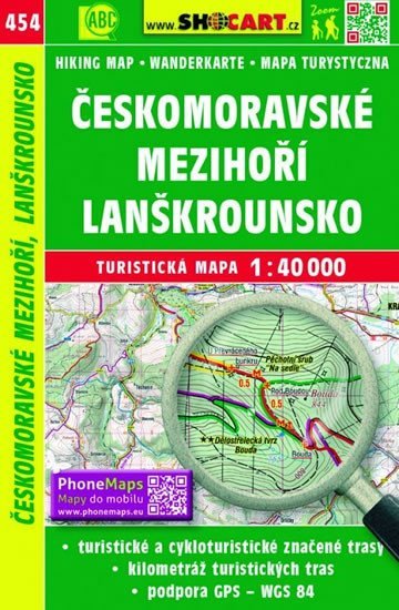 neuveden: SC 454 Českomoravské mezihoří, Lanškrounsko 1:40 000