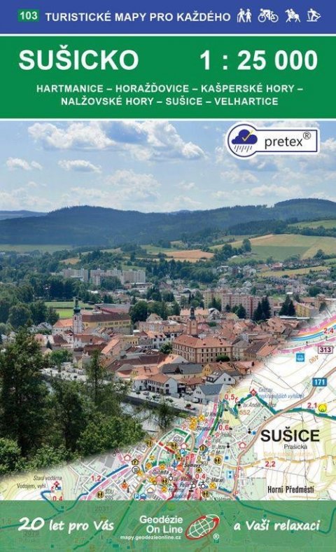neuveden: Sušicko 1:25 000 / 103 Turistické mapy pro každého