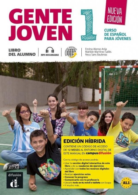 Alonso Encina: Gente Joven 1 Nueva (A1.1) – Edición híbrida Libro del alumno + Campus (12 Alonso Encina: Gente Joven 1 Nueva (A1.1) – Edición híbrida Libro del alumno + Campus (12