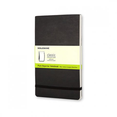 neuveden: Moleskine Reportér černý L, čistý, měkký neuveden: Moleskine Reportér černý L, čistý, měkký
