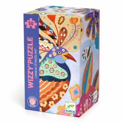 neuveden: DJECO Puzzle Třpytivý ptáček - 50 pcs