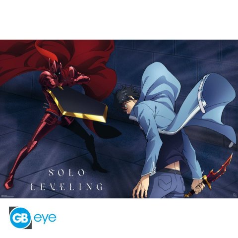 neuveden: Solo Leveling Plakát Maxi - Jinwoo vs Igris 91,5 x 61 cm