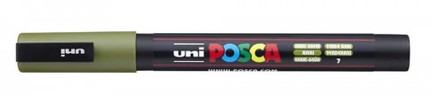 neuveden: POSCA akrylový popisovač - khaki zelený 0,9 - 1,3 mm