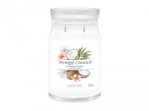 neuveden: YANKEE CANDLE Coconut Beach svíčka 567g / 2 knoty (Signature velký)