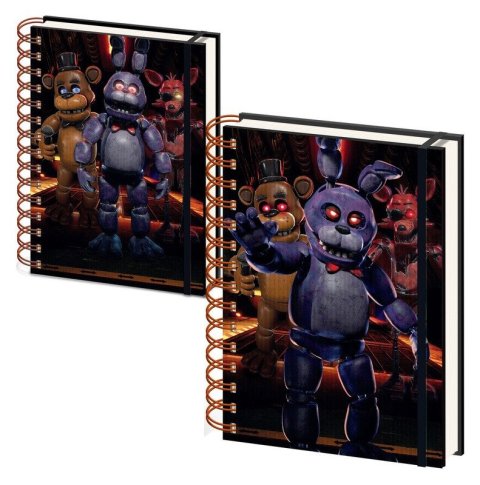 -: Five Nights At Freddy´s 3D kroužkový blok A5 (Jump Scare)