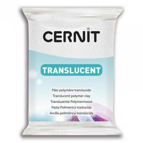 neuveden: CERNIT TRANSLUCENT 56g bílá glitter