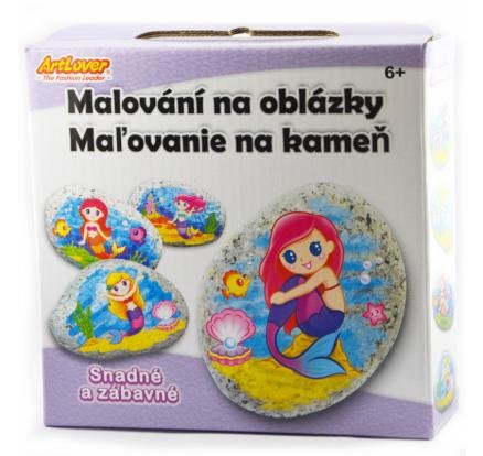 neuveden: ArtLover Sada Malování na oblázky - mořská panna