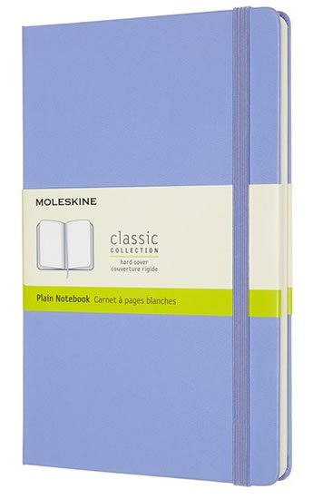 neuveden: Zápisník Moleskine - tvrdé desky, L, čistý - nebesky modrý neuveden: Zápisník Moleskine - tvrdé desky, L, čistý - nebesky modrý