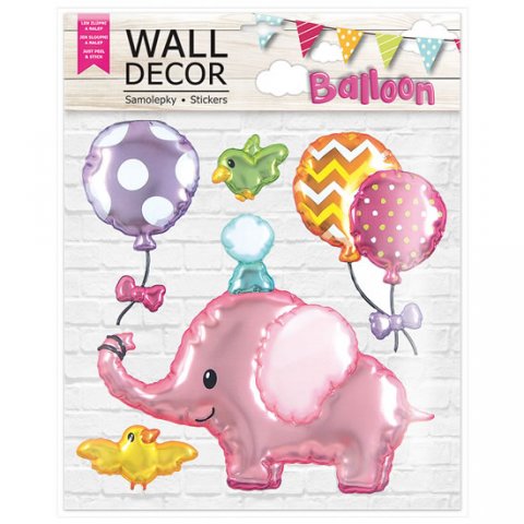 neuveden: Wall decor Slon - samolepící dekoráce 30,5x38 cm neuveden: Wall decor Slon - samolepící dekoráce 30,5x38 cm