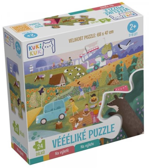 neuveden: KukiKuk Véééliké puzzle Na výletě