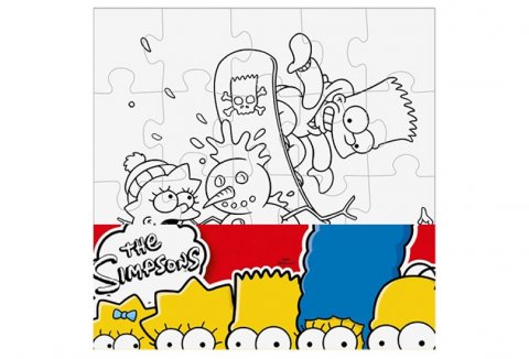 neuveden: The Simpsons: Vymaluj si čtverec/Mini puzzle neuveden: The Simpsons: Vymaluj si čtverec/Mini puzzle