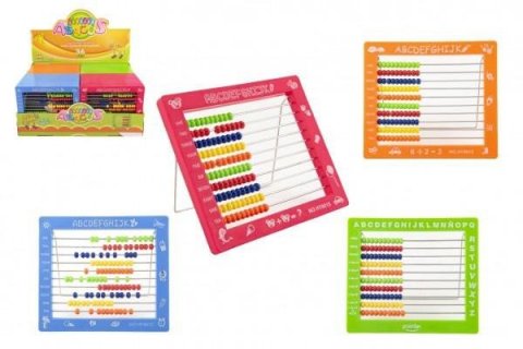 neuveden: Počítadlo 100 kuliček plast 19x16cm - mix barev